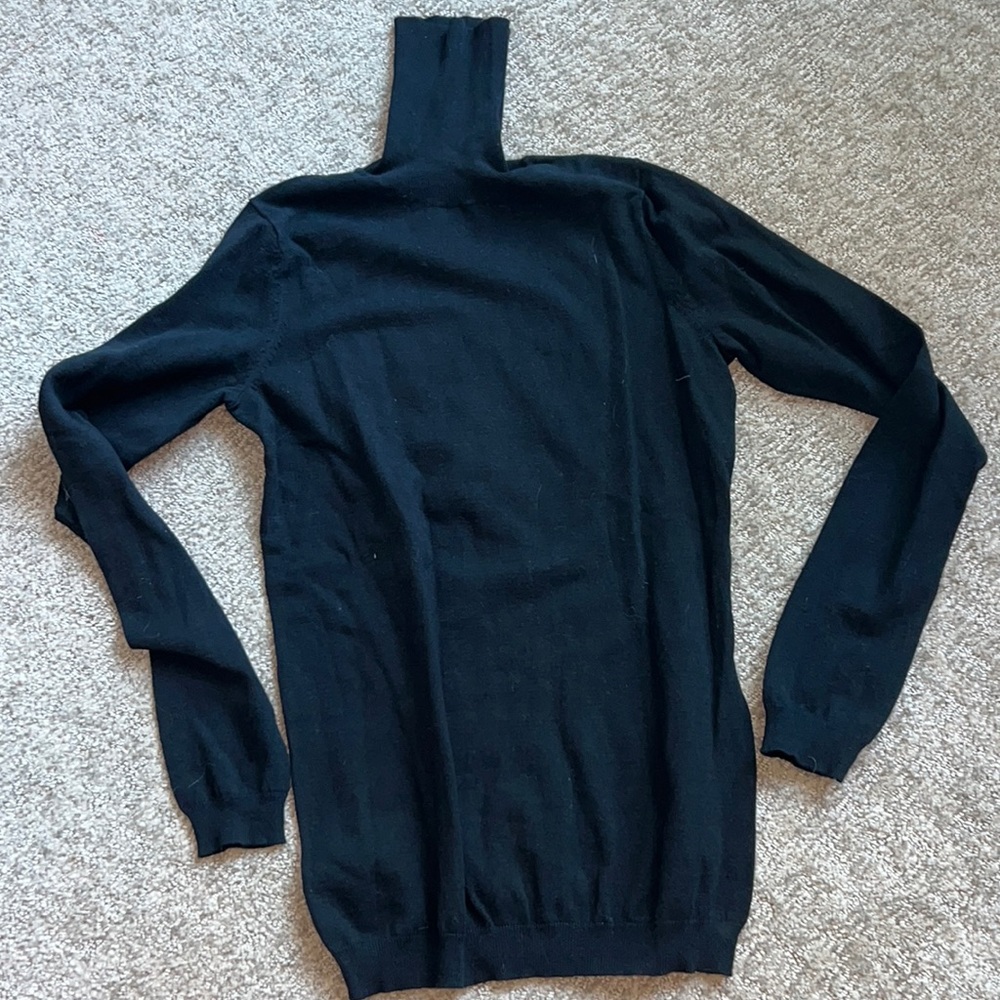 Black sweater turtleneck